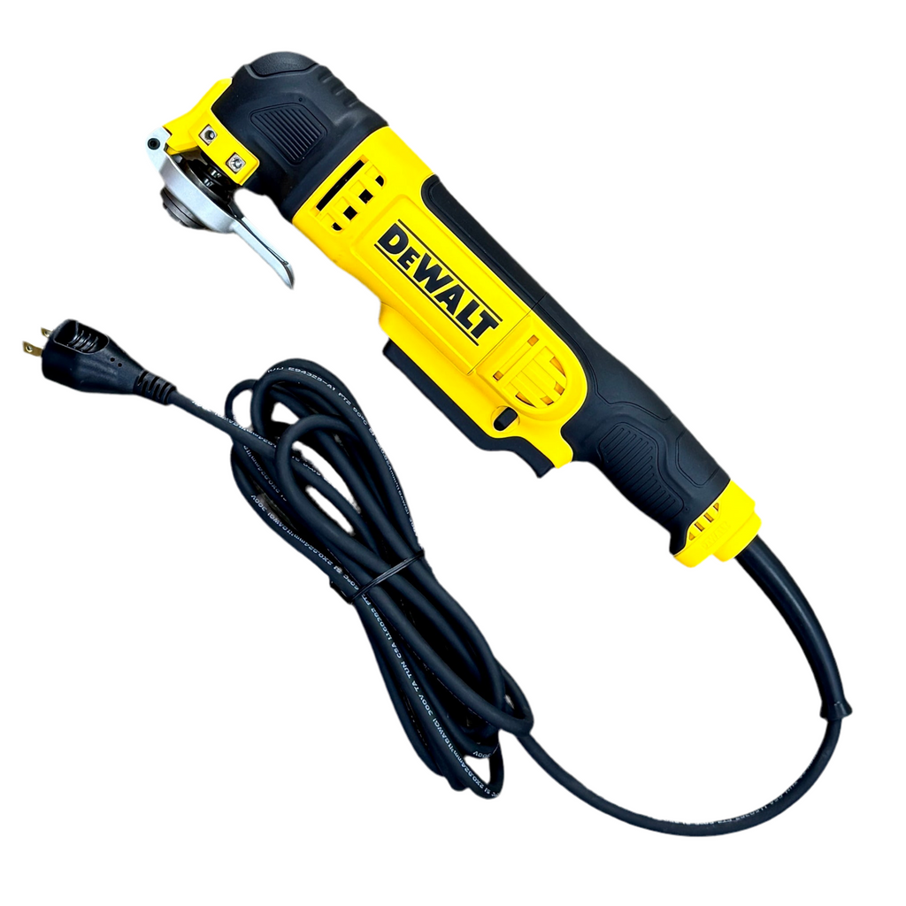 DeWalt 3-Amp Corded Brushless Variable Speed Oscillating Multi-Tool (DWE315) Yellow and black DeWalt oscillating tool on a white background