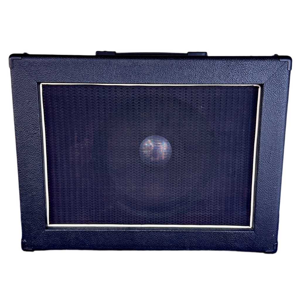 black mojotone lite amplifier with a silver clasp on a white background