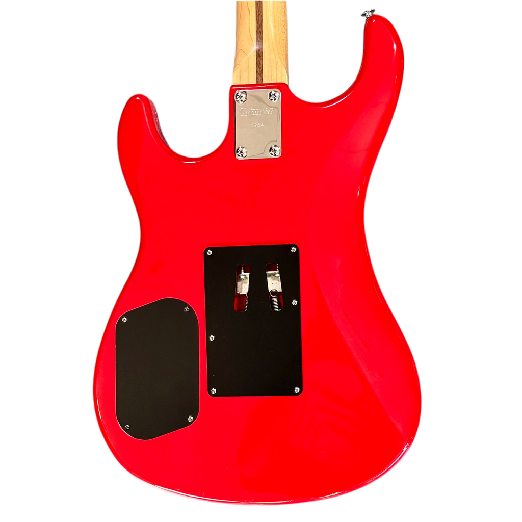 Kramer The 84 Electric Guitar Red electric guitar on a white background