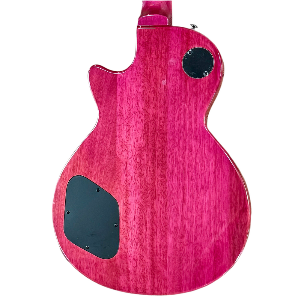 Agile AL-3100MCC Electric Guitar Pink electric guitar body on a white background