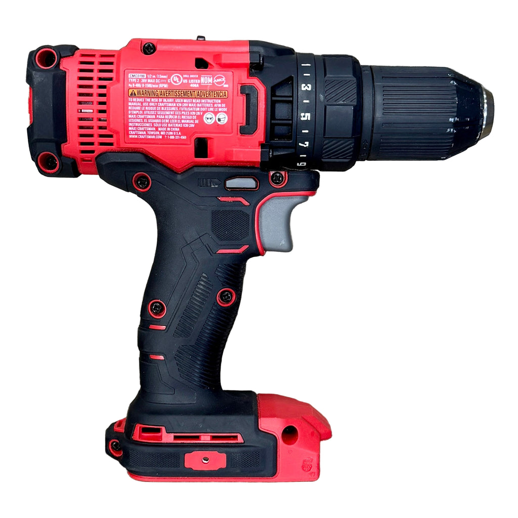 CRAFTSMAN V20 1/2" Cordless Drill/Driver w/ Battery (CMCD700) back