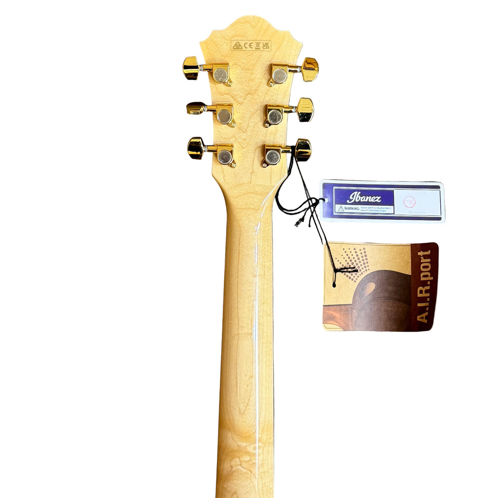 Ibanez AE390-NTA Acoustic-Electric Guitar w/ Hard Case tuning pegs