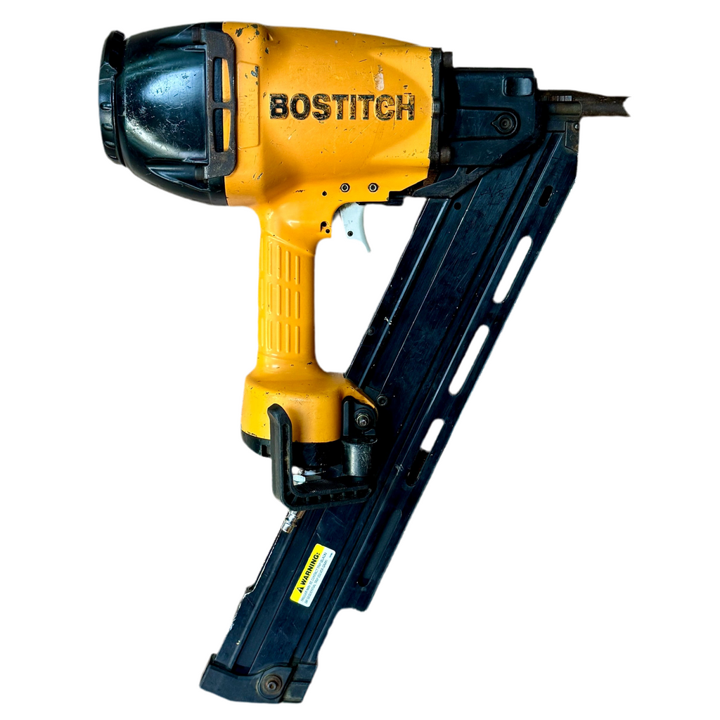 BOSTITCH 28-Degree 3-1/2" Pneumatic Clipped Head Framing Nailer (F28WW) Bostitch nail gun on a white background