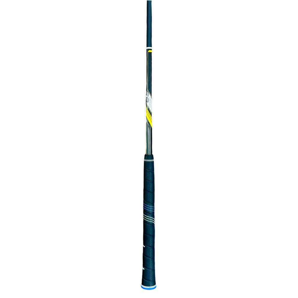 TaylorMade RBZ Rocketballz 4 Hybrid RH Golf Club Golf club shaft with a blue and black design on a white background