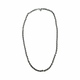 .925 Sterling Silver 31.9G Cable Link Necklace Silver chain necklace on a white background