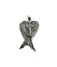 .925 Sterling Silver Angel Wings Pendant