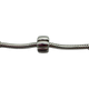 Pandora .925 Sterling Silver Classic Ribbed Clip Charm silver ribbed bead charm on white background