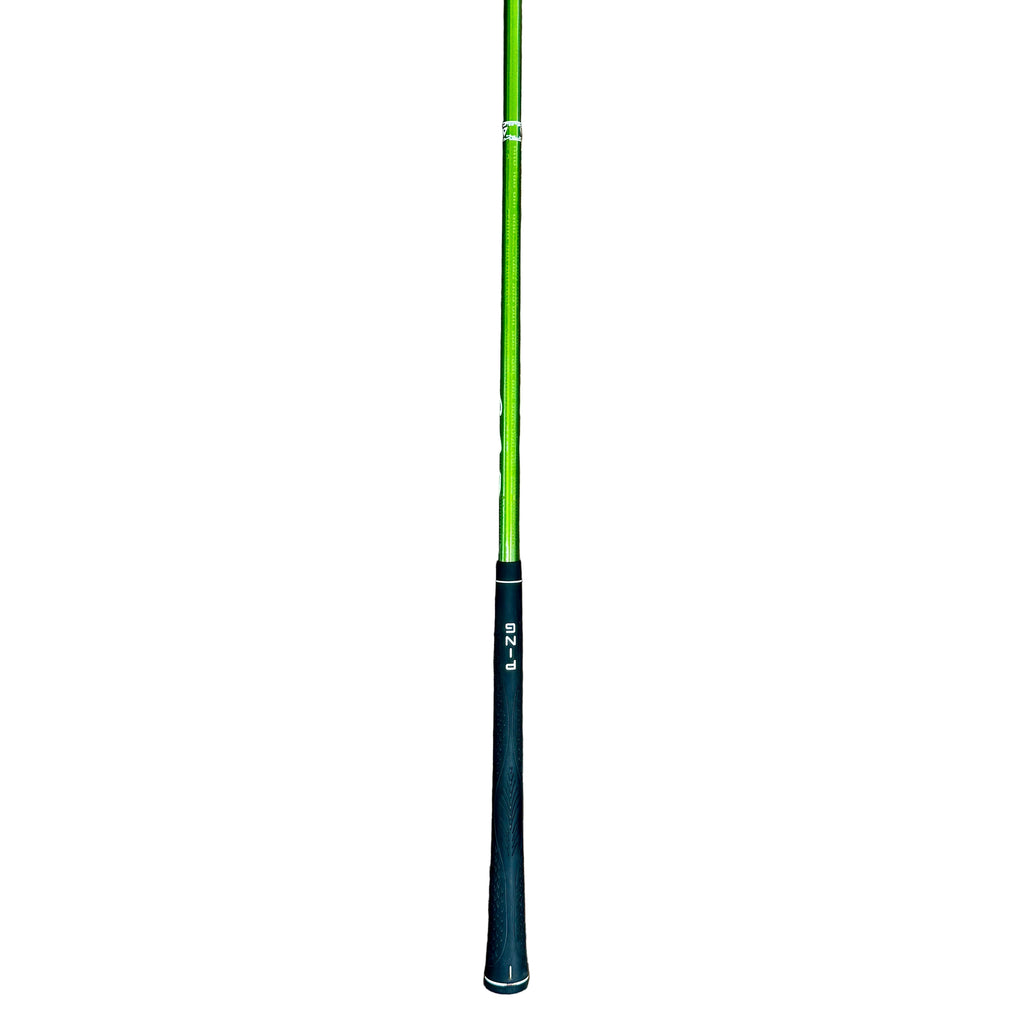 PING G2 3 Wood RH Golf Club Green and black fishing rod on a white background