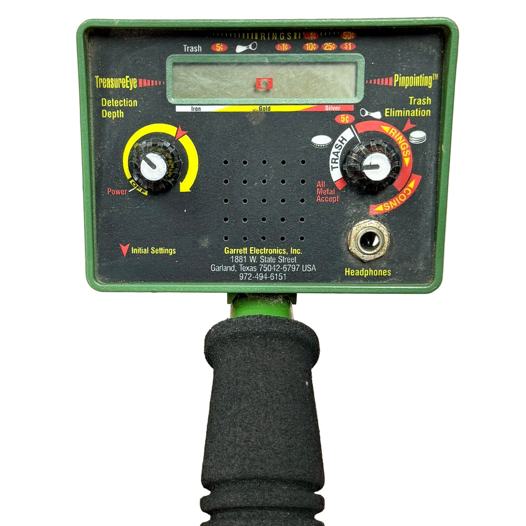 GARRETT Treasure Ace 300 Metal Detector Metal detector with control panel on a wooden floor