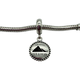 Pandora .925 Sterling Silver Exclusive St. Lucia "The Pitons" Destination Dangle Charm Silver charm with 'The Pitons St. Lucia' design on a white background