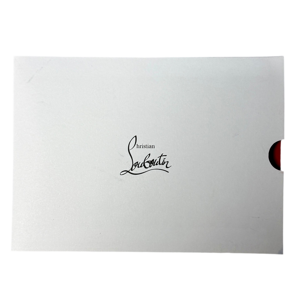 Christian Louboutin Cabarock Large Calfskin Leather Tote Bag - Fennec White rectangular box with Christian Louboutin logo on a white background