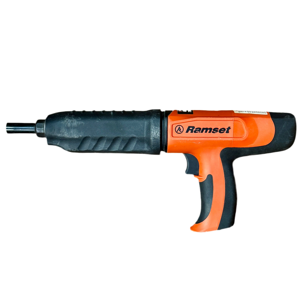 Ramset COBRA+ 0.27 Caliber Semi-Automatic Powder Actuated Tool w/ Hard Case Orange and black Ramset tool on a white background