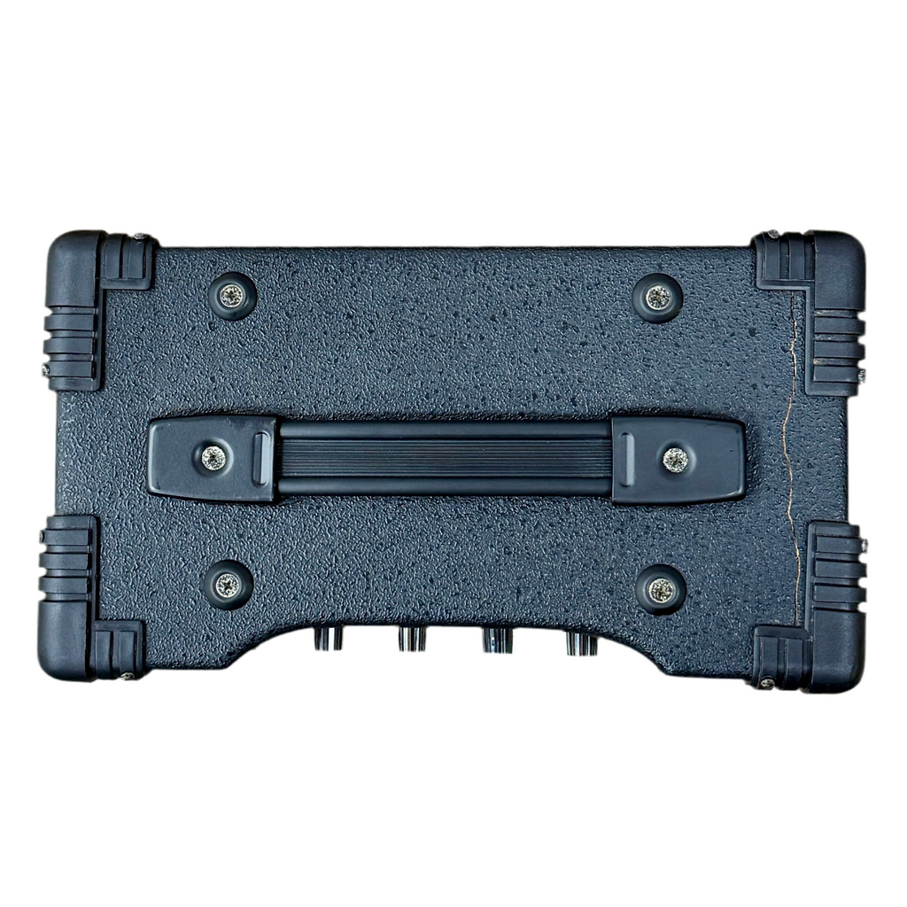 First Act Mark II M2A-15 Guitar Combo Amplifier Black tool case with multiple compartments on a white background