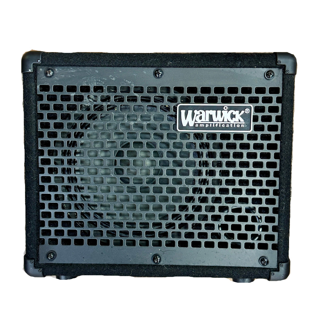 Warwick Amplification BC10 Bass Combo Amplifier Warwick amplification guitar amplifier on a wooden floor