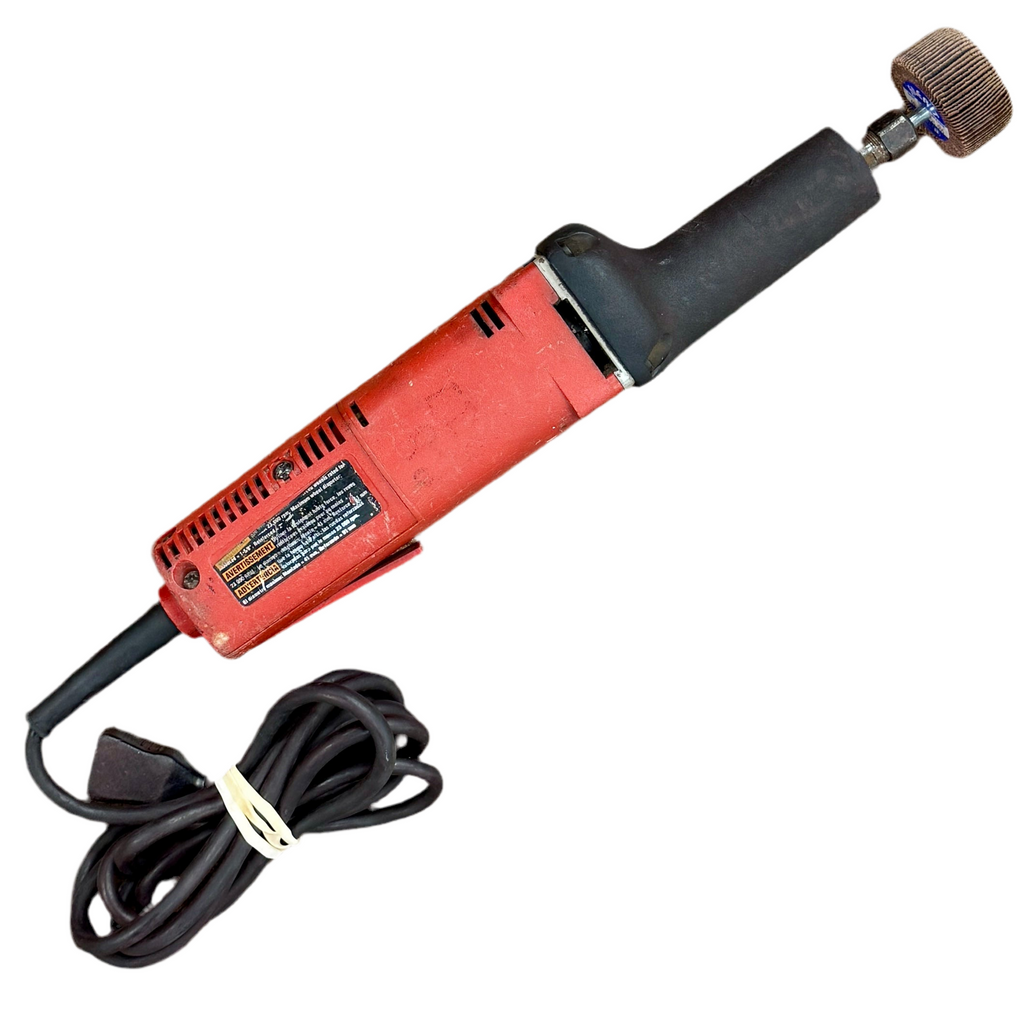 Milwaukee 4.5-Amp 2" Corded Die Grinder (5194) Red oscillating tool with a black cord on a white background