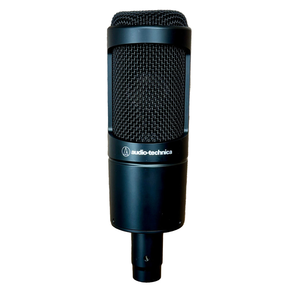 Audio-Technica AT2035 Large-Diaphragm Cardioid Condenser Microphone Audio-technica microphone on a white background