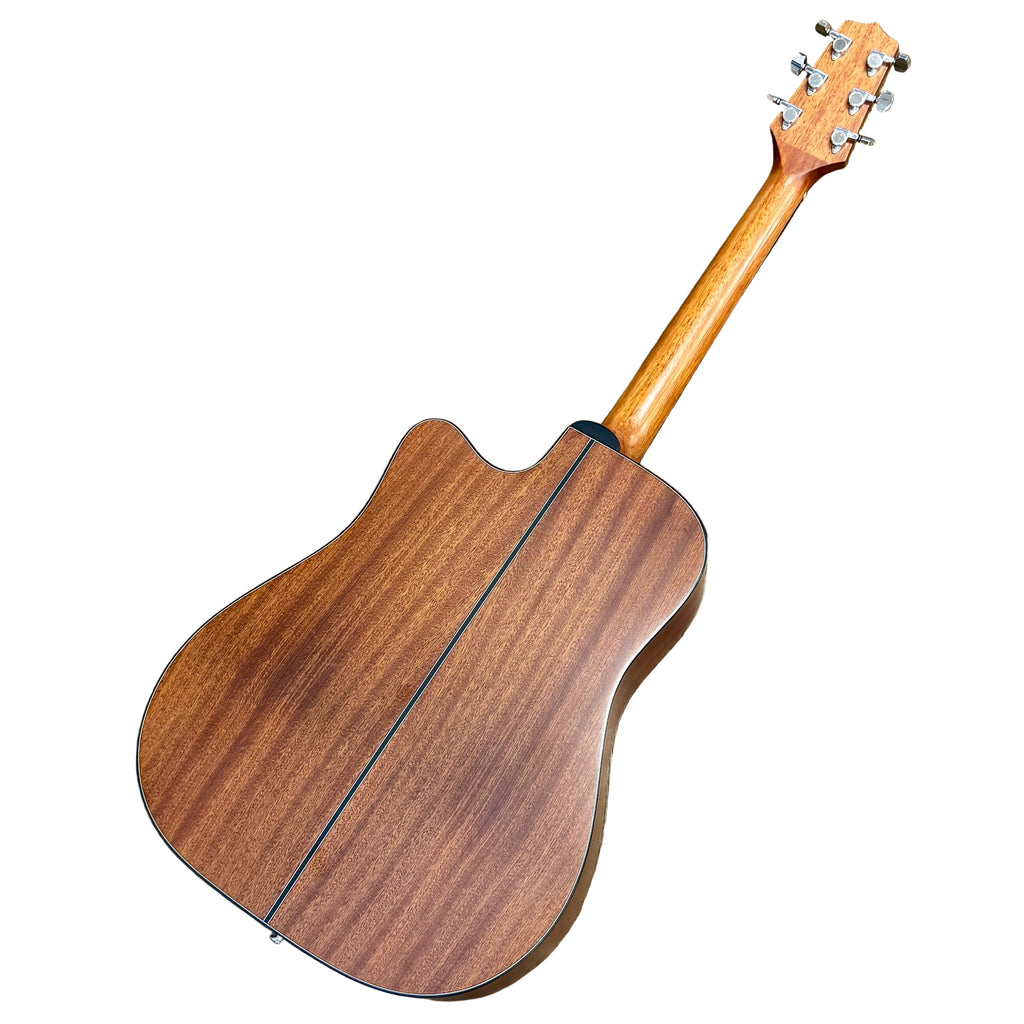 Takamine G Series GD11MCE-NS Acoustic-Electric Guitar w/ Soft Case Wooden acoustic guitar on a wooden floor