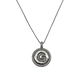 .925 Sterling Silver Micro Pavé Initial Pendant Necklace (Letter G)