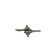 14K Yellow Gold 1/3CT Diamond Marquise Solitaire Bypass Ring Diamond ring on a white background