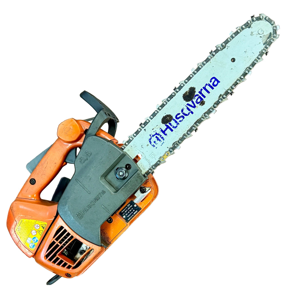 Husqvarna T525 27 cc 12" Guide Bar Professional Gas-Powered Chainsaw back