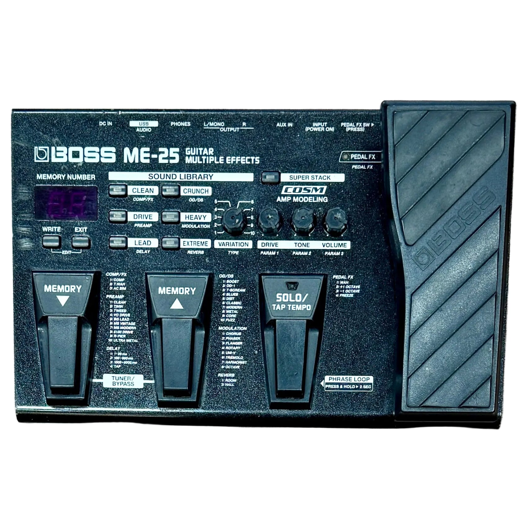 BOSS ME-25 Guitar Multiple Effects Processor Pedal