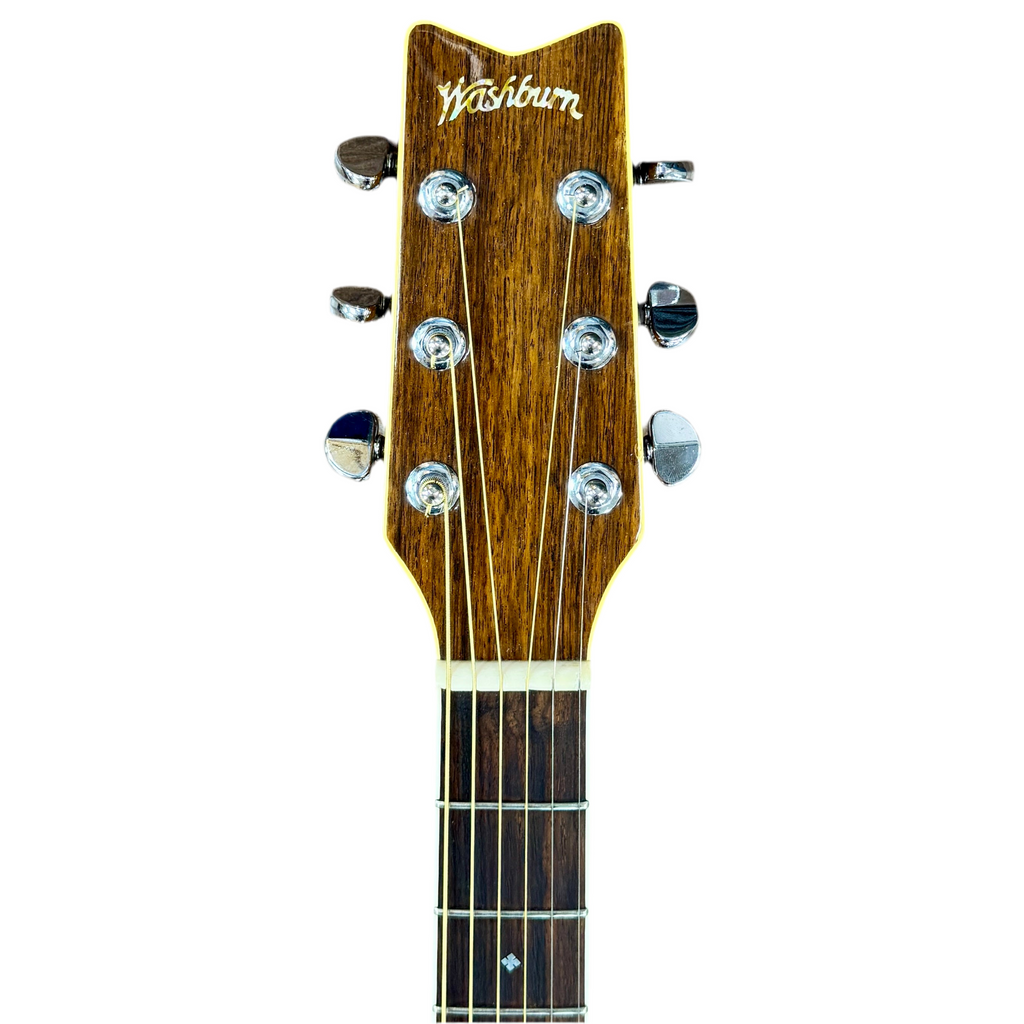 Washburn DC80 Charleston Acoustic Guitar headstock with 'Yoshiban' branding on a white background