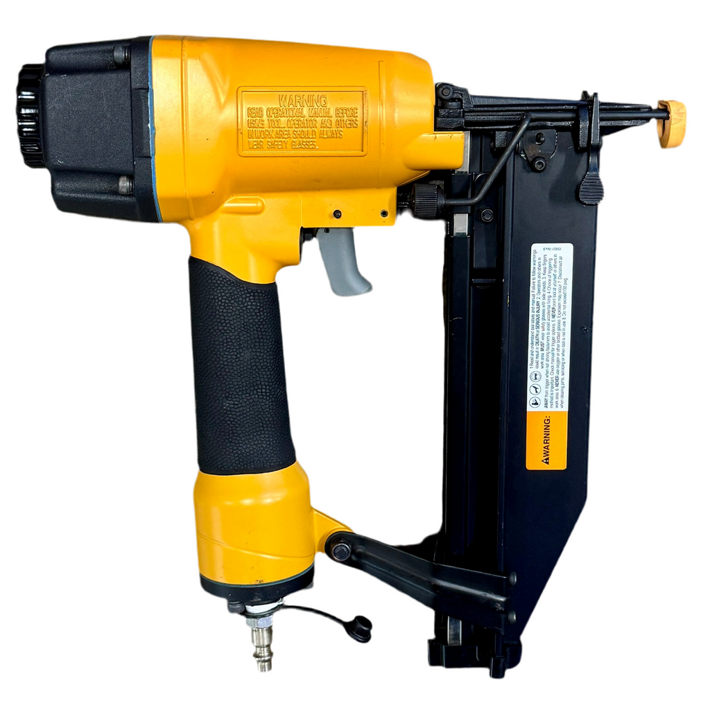 BOSTITCH 16-Gauge 2-1/2" Pneumatic Straight Finish Nailer (SB-1664FN) Yellow and black nail gun on a white background