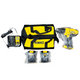 DeWalt 20V MAX 1/2" Cordless Compact Drill/Driver w/ 2 Batteries, Charger, & Bag (DCD771) DeWalt power tool kit with drill, battery, charger, and carrying case on a white background