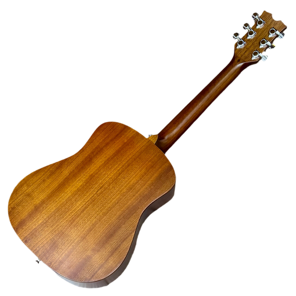 Dean FLY MAH Flight Mahogany Travel Acoustic Guitar Wooden acoustic guitar on a white background