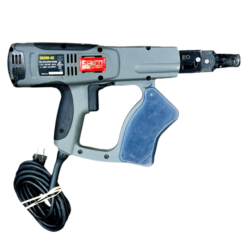 SENCO DuraSpin 4.3-Amp Corded Collated Screw Driver w/ Hard Case (DS200-AC) Gray and blue heat gun with a visible brand logo on a white background
