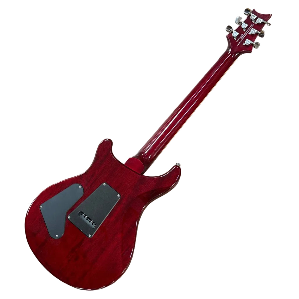 PRS Paul Reed Smith SE Standard ST4VC Electric Guitar w/ Soft Case Red electric guitar on a wooden floor