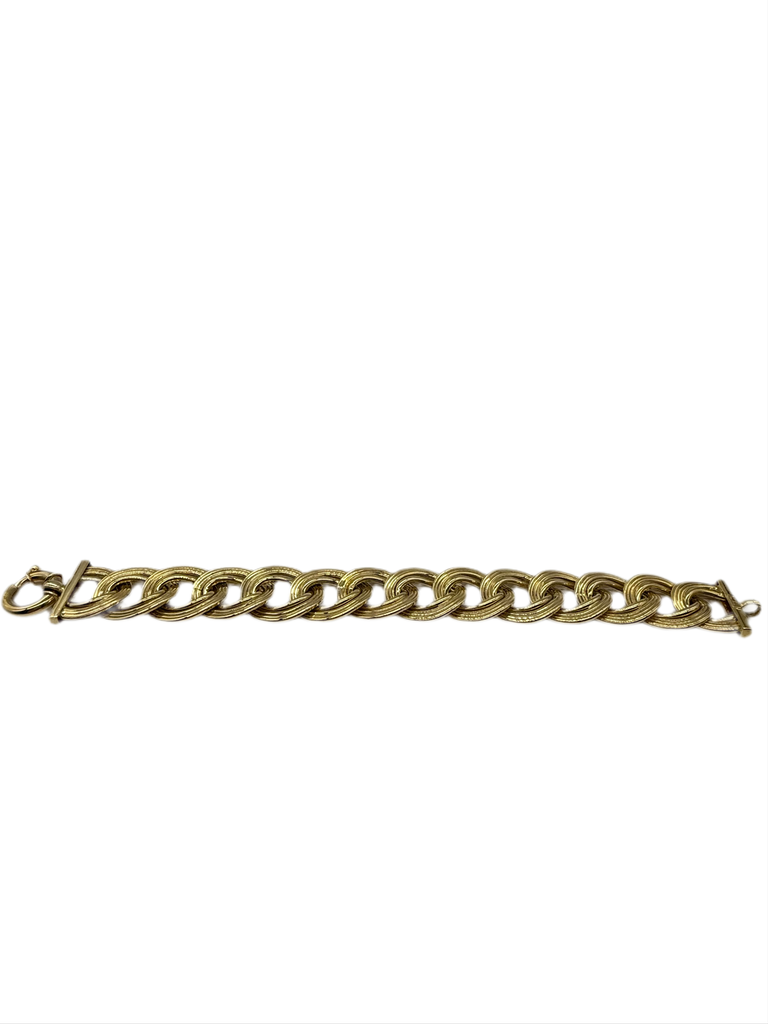 14 KY FANCY CURB LINK BRACELET long