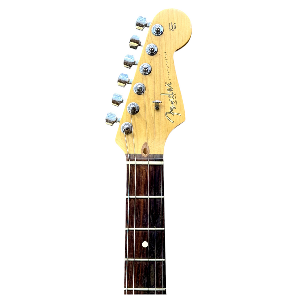 Fender American Stratocaster Electric Guitar Fender electric guitar headstock on a white background