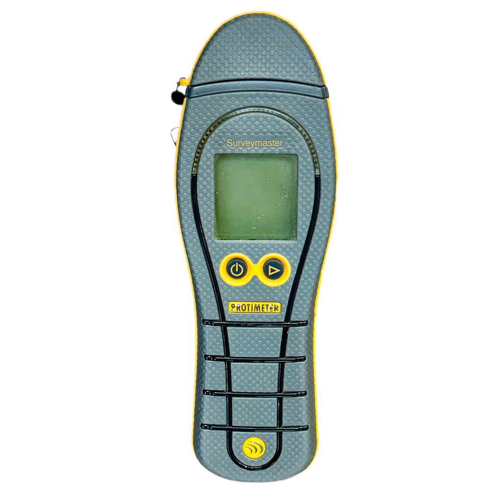 Protimeter Surveymaster digital moisture meter on a white background