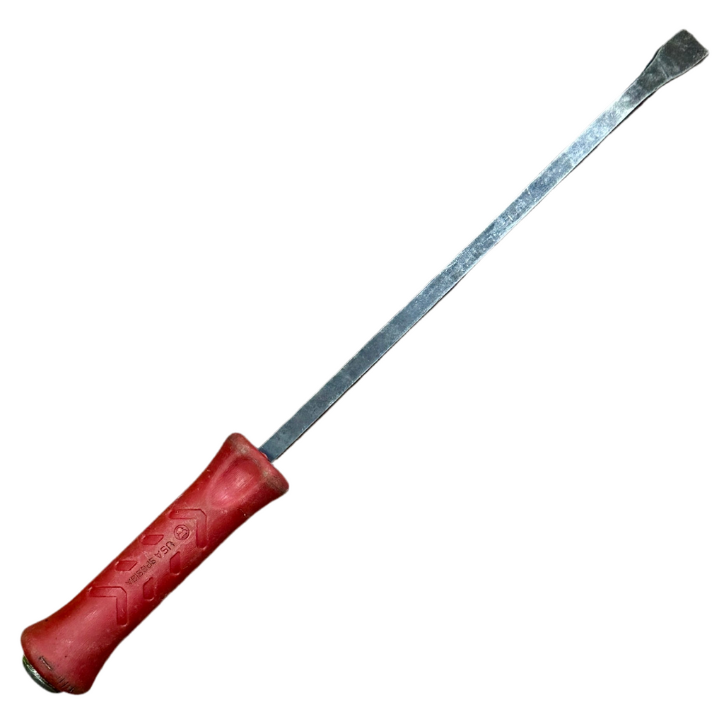 Snap-On 18" Striking Prybar (SPBS18A) Red-handled chisel on a white background
