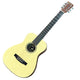 Martin & Co. LXM Little Martin Acoustic Guitar Acoustic guitar with a light wood finish on a white background