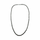 .925 Sterling Silver 43.3G 4MM Rope Chain Necklace Silver chain necklace on a white background
