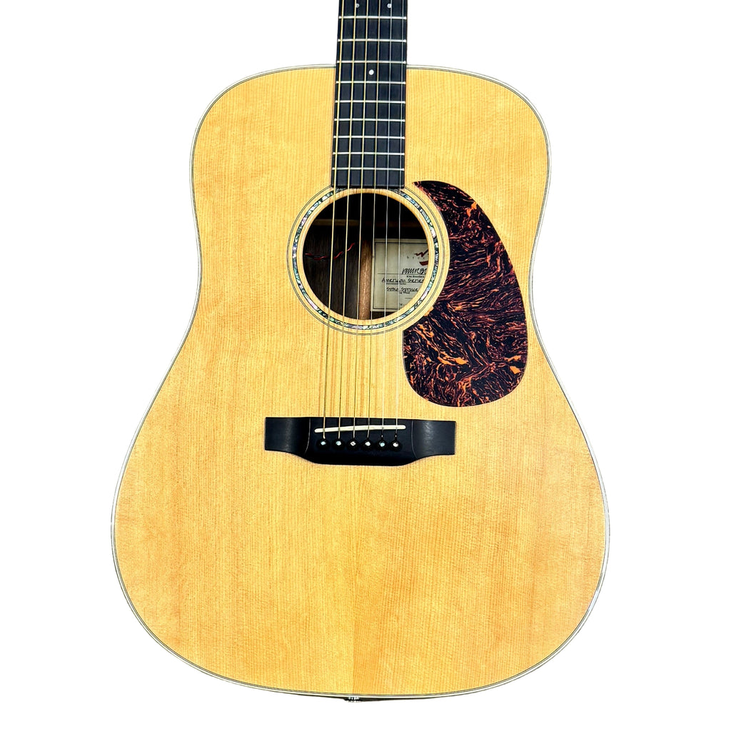 Breedlove American Series D/SRe Acoustic-Electric Guitar w/ Hard Case Acoustic guitar with a natural wood finish on a white background