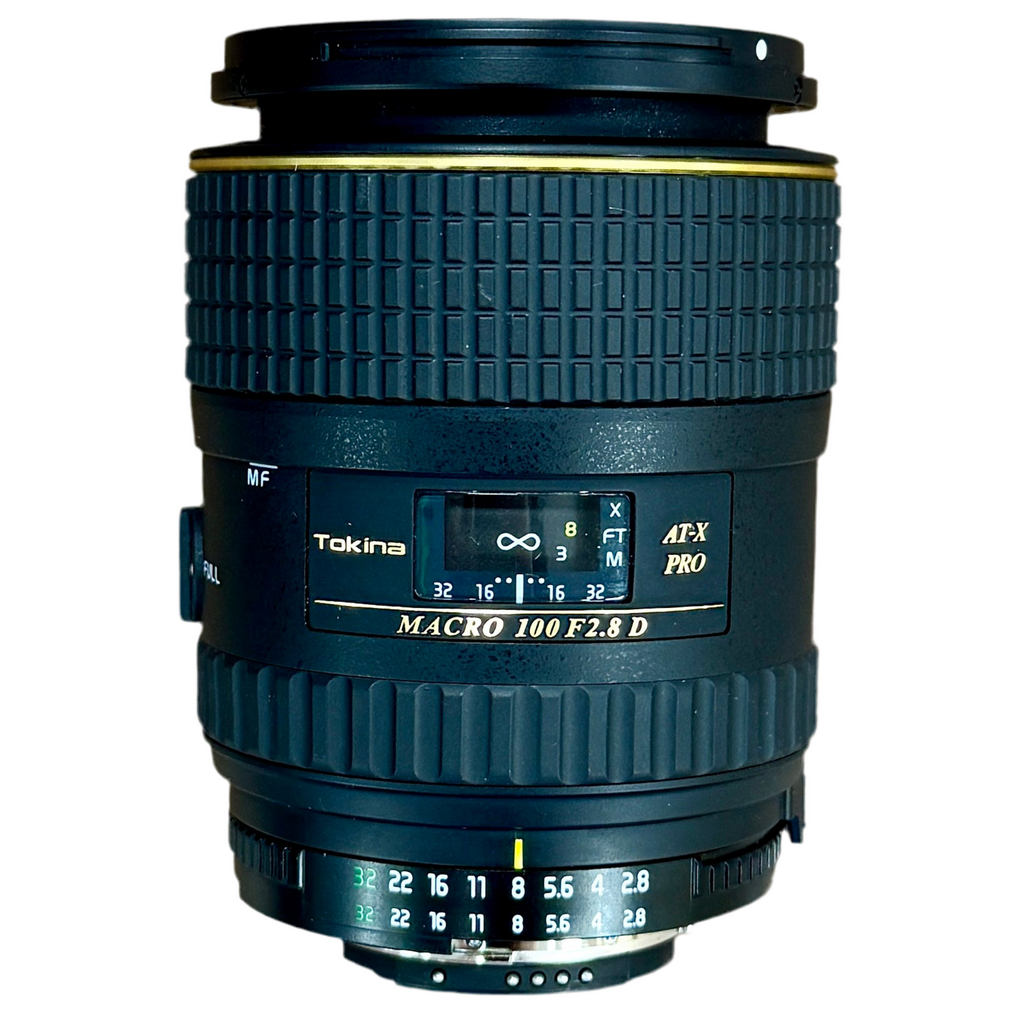 Tokina AT-X PRO MACRO 100mm f/2.8D Camera Lens w/ Front & Rear Caps (C