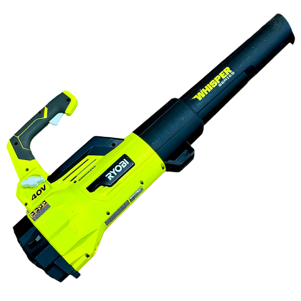 RYOBI 125 MPH 550 CFM 40V Brushless Cordless Leaf Blower (RY40407VNM) back