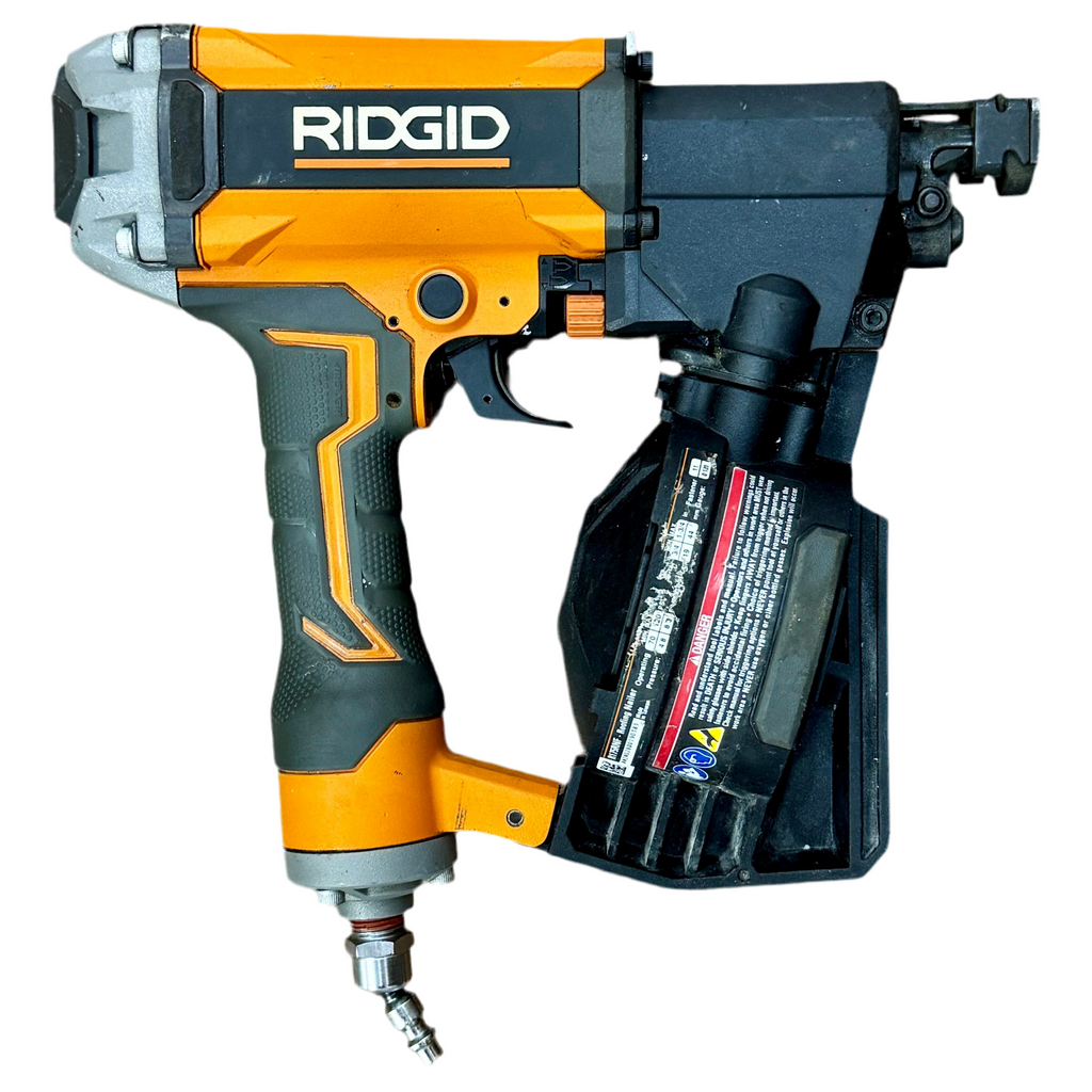 RIDGID 15-Degree 1-3/4" Pneumatic Coil Roofing Nailer (R175RNF) back