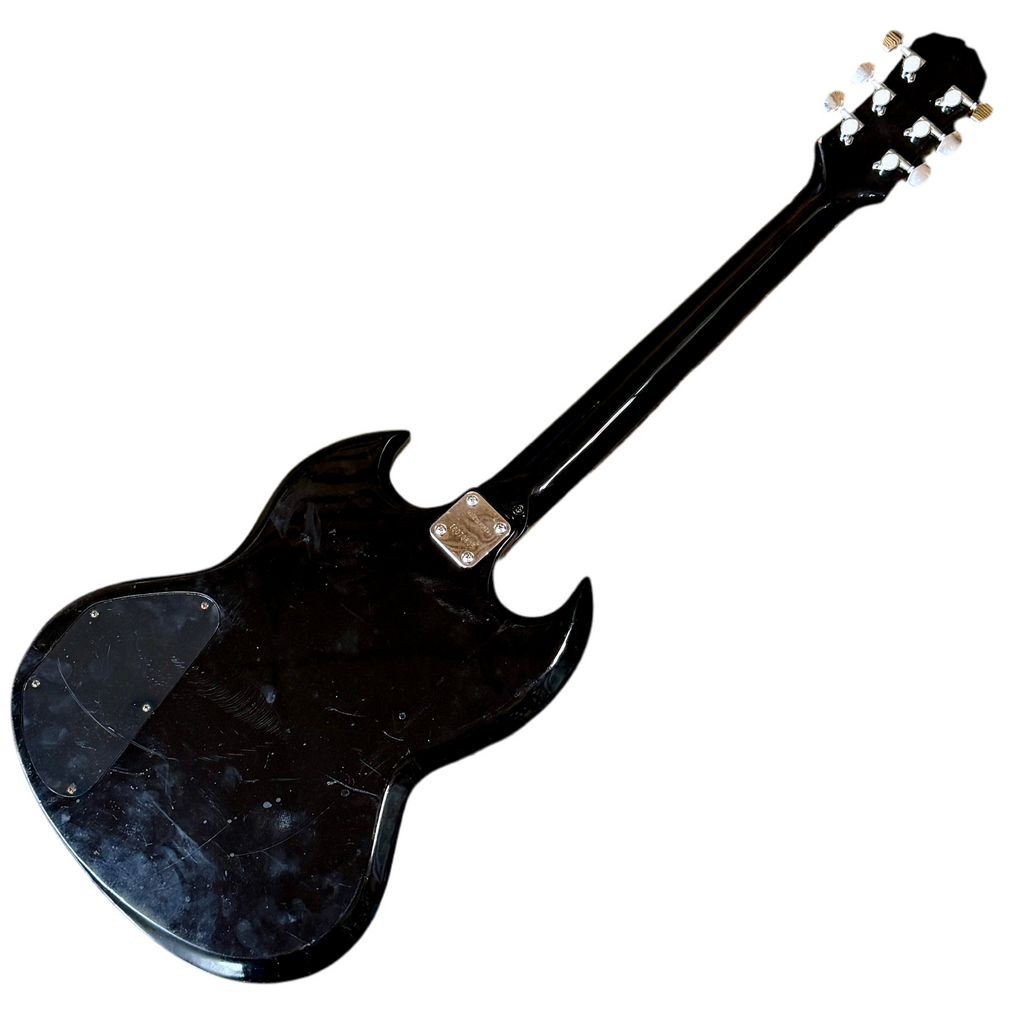 Epiphone SG Standard Electric Guitar Black electric guitar on a white background