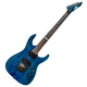 ESP LTD MH-100QM Electric Guitar Blue electric guitar on a white background