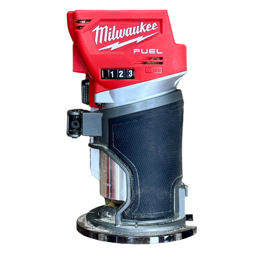 Milwaukee M18 FUEL 18V Compact Router (2723-20) Milwaukee power tool on a white background
