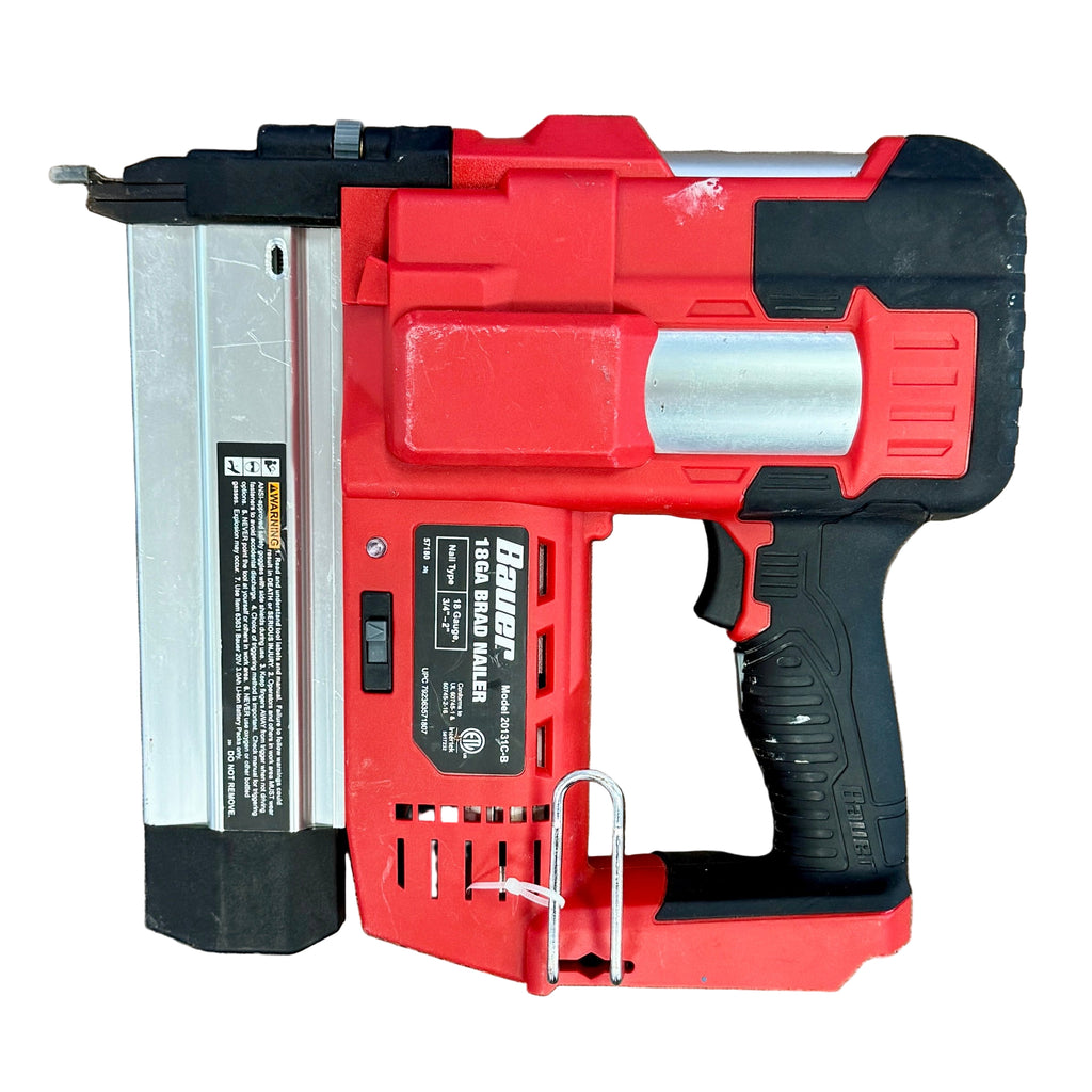 BAUER 20V 18-Gauge 2" Cordless Brad Nailer (20131C-B) back