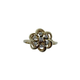 14K Yellow Gold Diamond Openwork Swirl Ring