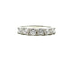 .925 Sterling Silver 6-Inline Lab Created Diamond Band