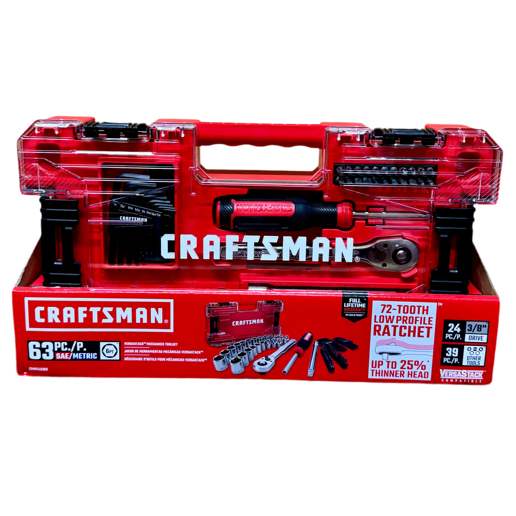 CRAFTSMAN VERSASTACK 63-Piece Mechanics Tool Set (CMMT45163)