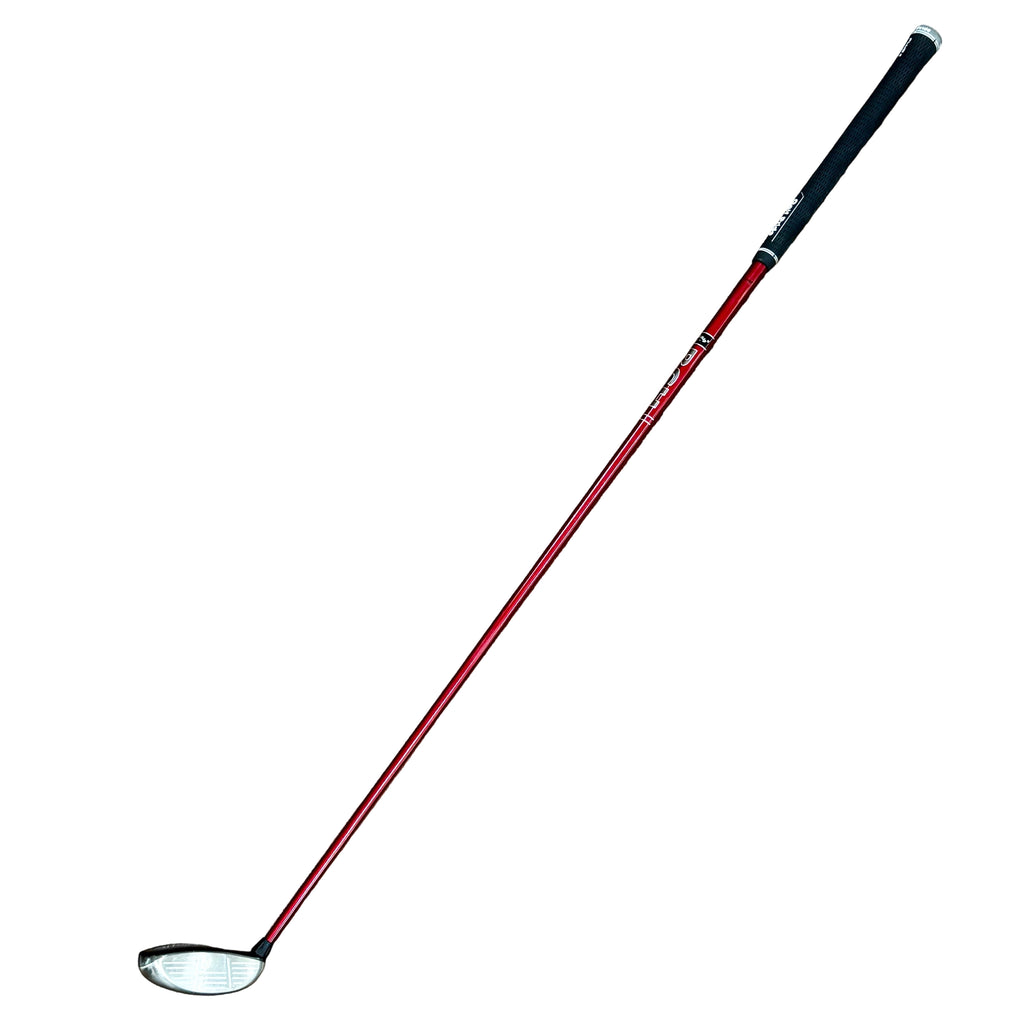 Callaway BIG BERTHA HEAVENWOOD 4 Hybrid RH Golf Club Red golf club on a wooden floor