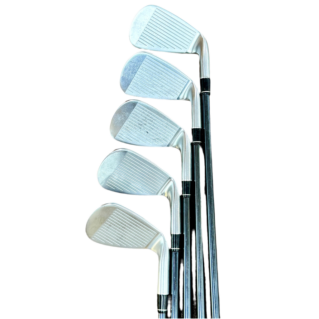 Callaway APEX DCB 5-Piece Iron Set LH Golf Clubs (5, 7, 8, 9, P) faces